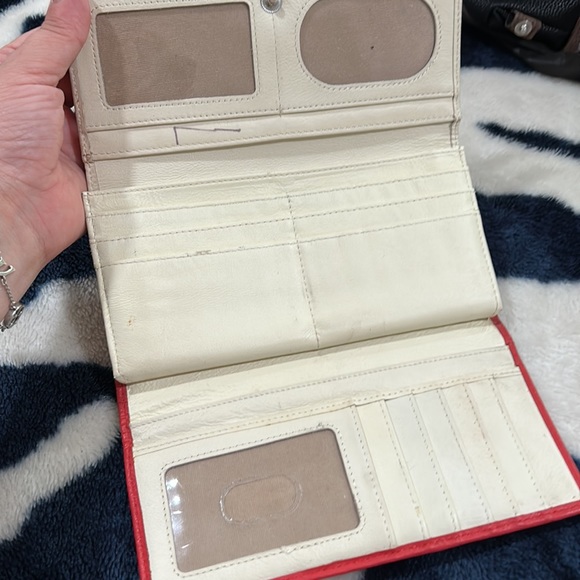 RFID Protected Wallet red leather wallet - Picture 5 of 8